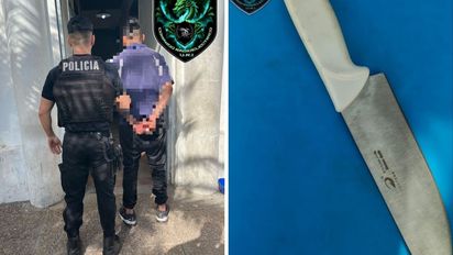 Andaba exhibiendo una cuchilla por el barrio Liceo Norte e intentó fugarse de la policía