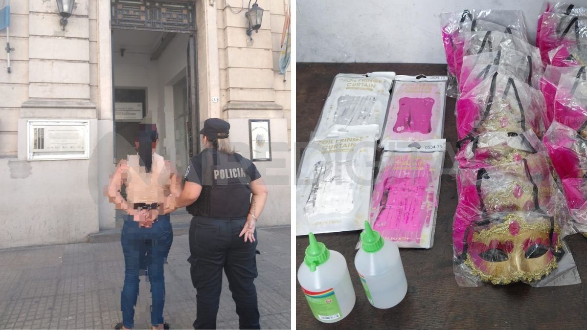 Una mujer de 50 años fue detenida por intentar robar cotillón