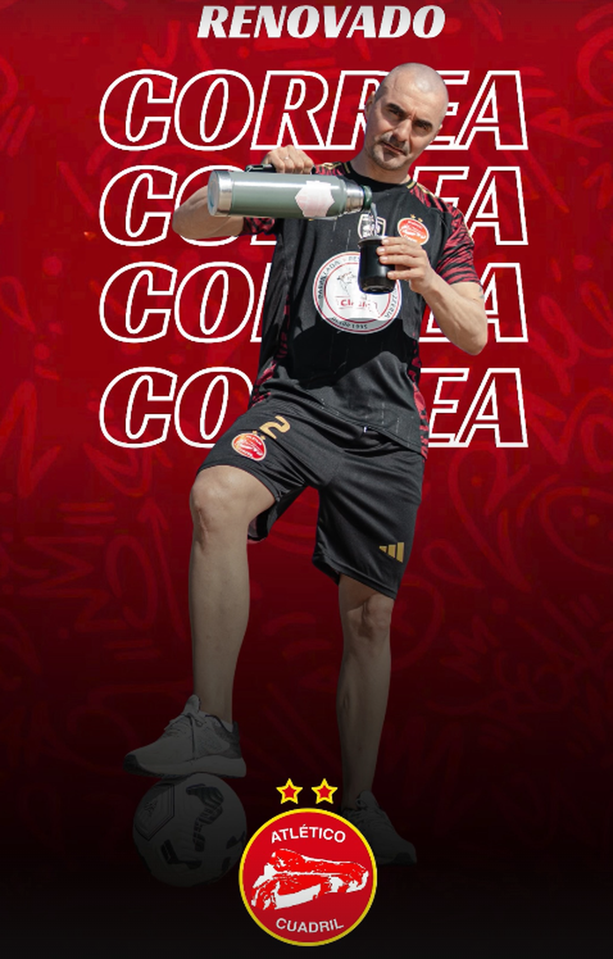 Nicolás Correa juega en Atlético Cuadril en Punta League. Nicolás Correa juega en Atlético Cuadril en Punta League.