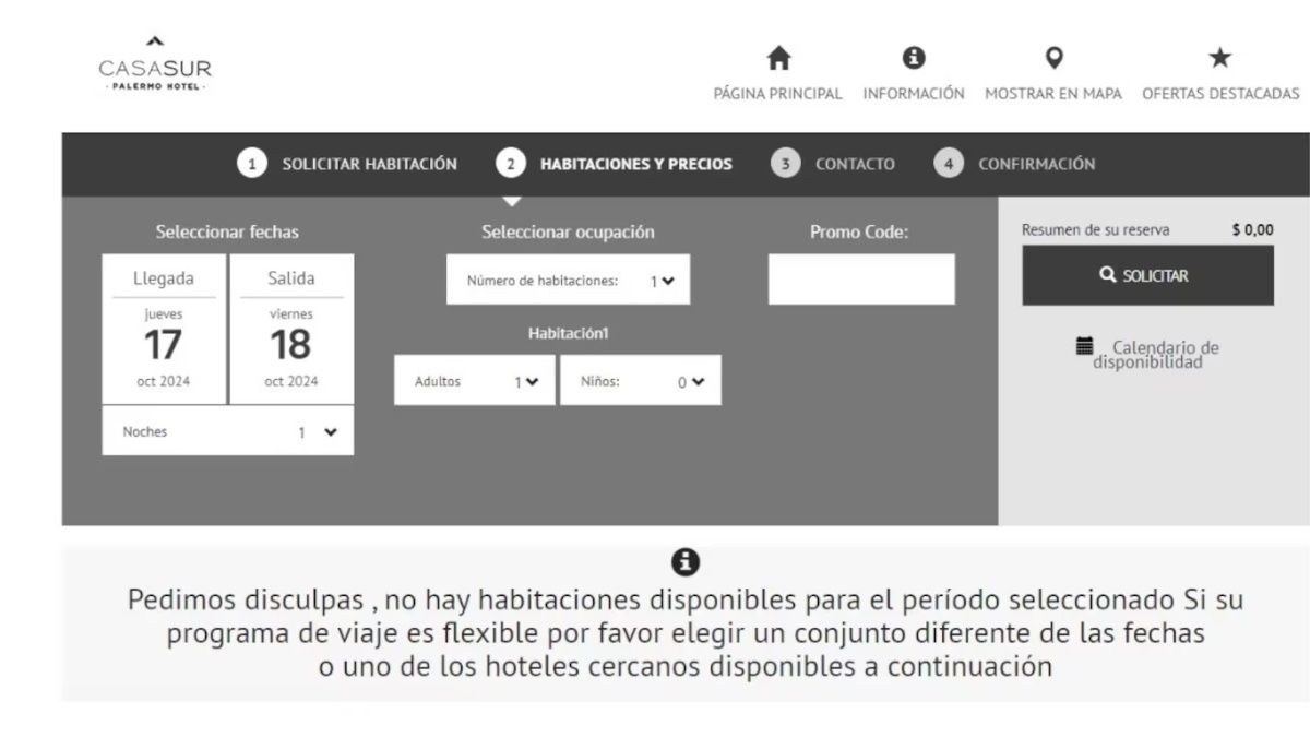 El hotel de Palermo donde se hospedó Liam Payne decidió no tomar reservas. El hotel de Palermo donde se hospedó Liam Payne decidió no tomar reservas. 