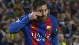 Messi festejó un gol de manera muy particular Messi festejó un gol de manera muy particular