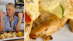 altText(Pechugas mediterráneas con papas crispy: la receta de Jimena Monteverde en Air Fryer)}