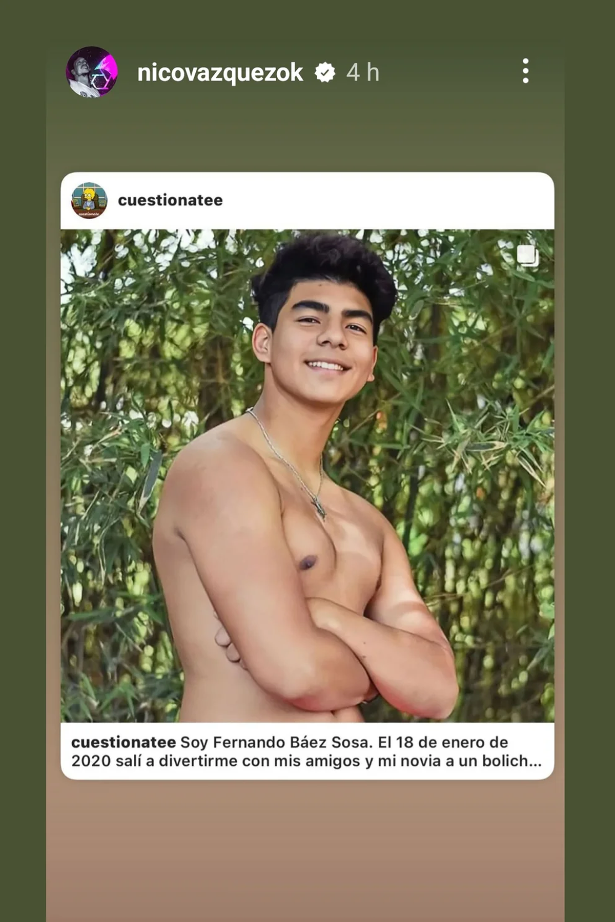 Los reposteo de Nico Vázquez en Instagram.