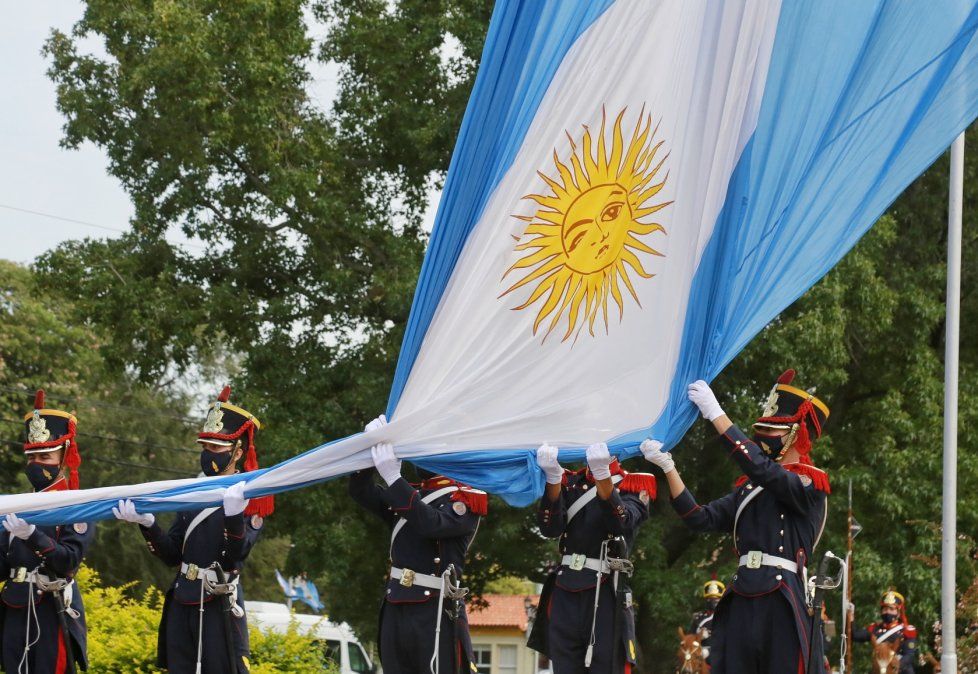 El acto del combate de San Lorenzo tuvo lugar en Campo de la Gloria.