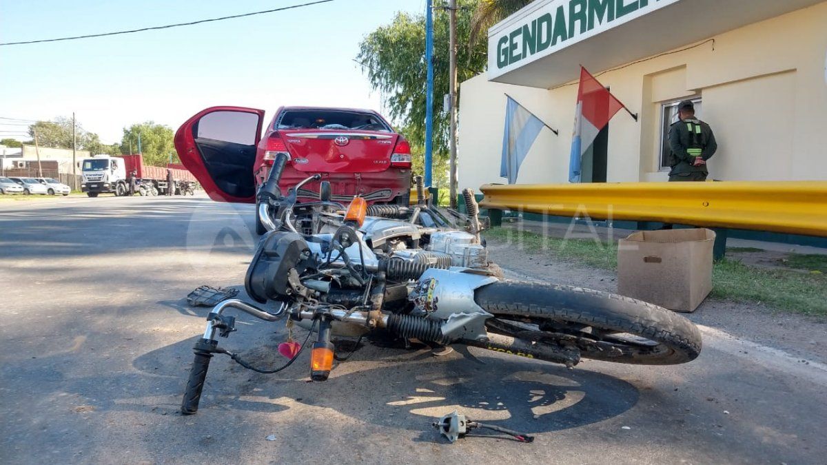 El fuerte choque se produjo en la intersección de la ruta provincial 70 y la ruta nacional 11