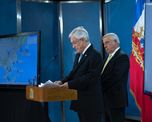 El presidente chileno, Sebastián Piñera, durante las conferencias donde informó la situación actual del coronavirus en el país trasandino. El presidente chileno, Sebastián Piñera, durante las conferencias donde informó la situación actual del coronavirus en el país trasandino.