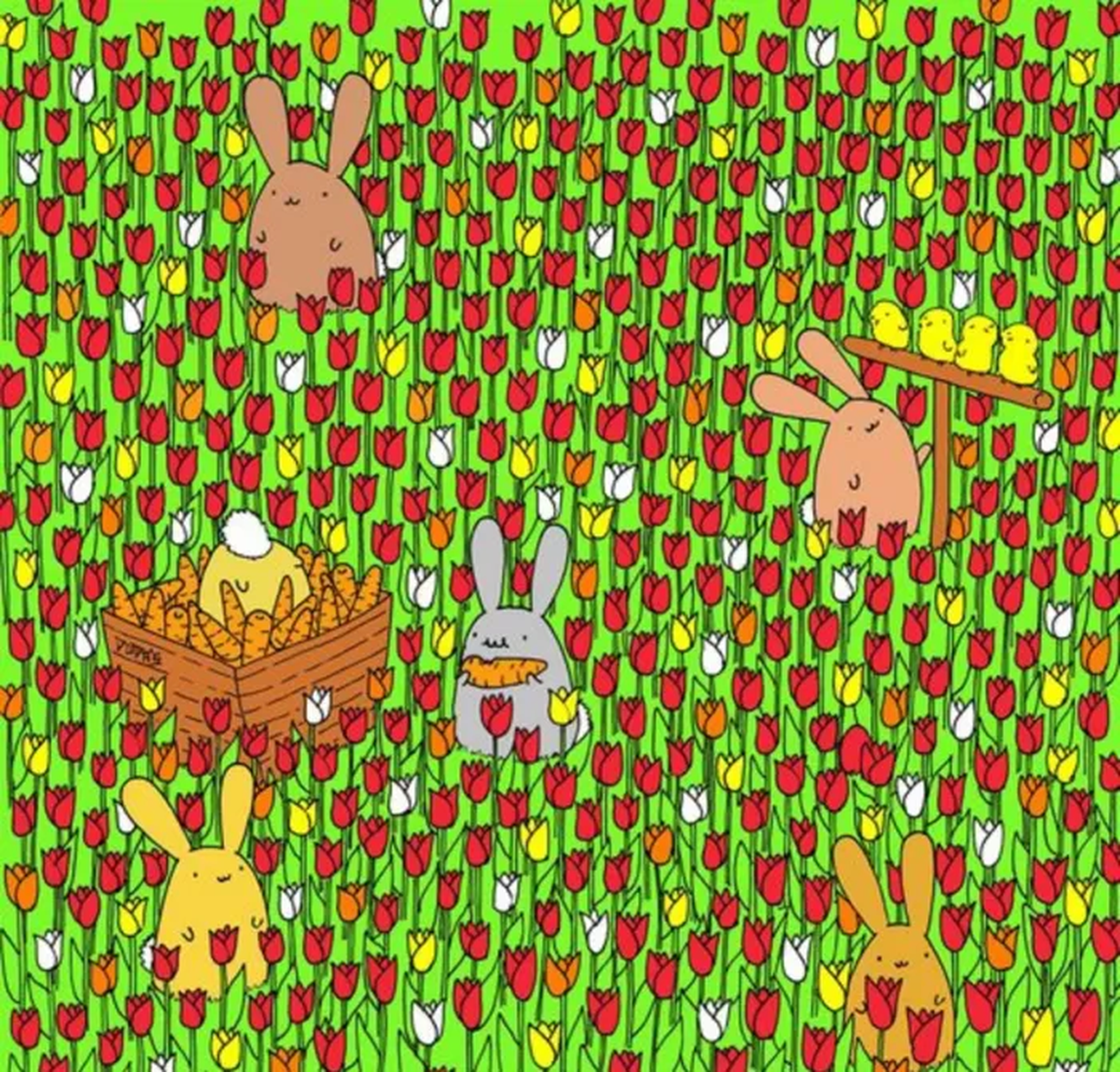 Reto visual: encontrá el huevo escondido en el dibujo. Reto visual: encontrá el huevo escondido en el dibujo.