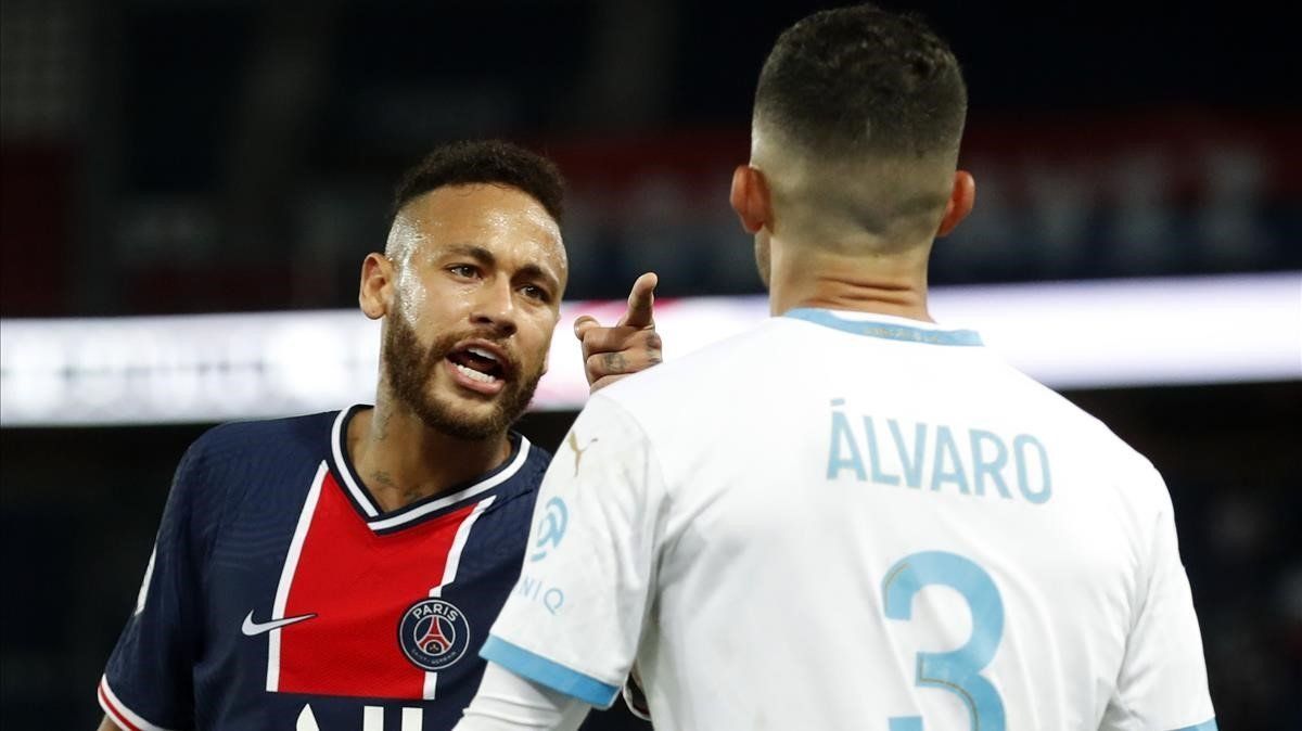 Neymar acusó a Álvaro González de racista por dichos que supuestamente le dijo durante el encuentro entre el PSG y el Marsella.