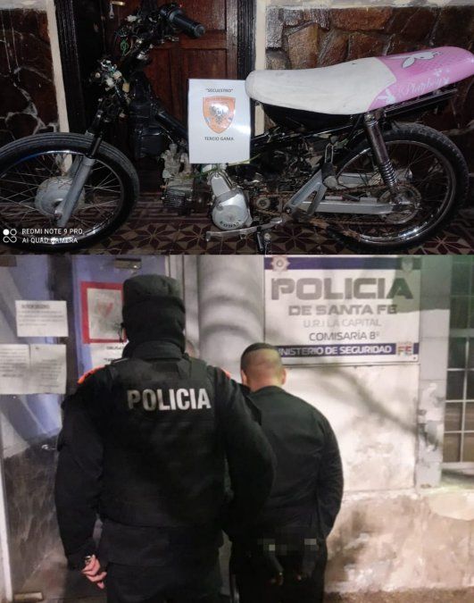 Policías de la Comunitaria se encontraban patrullando en Azcuénaga antes de llegar a Belgrano e interceptaron a un joven que circulaba en una moto robada.