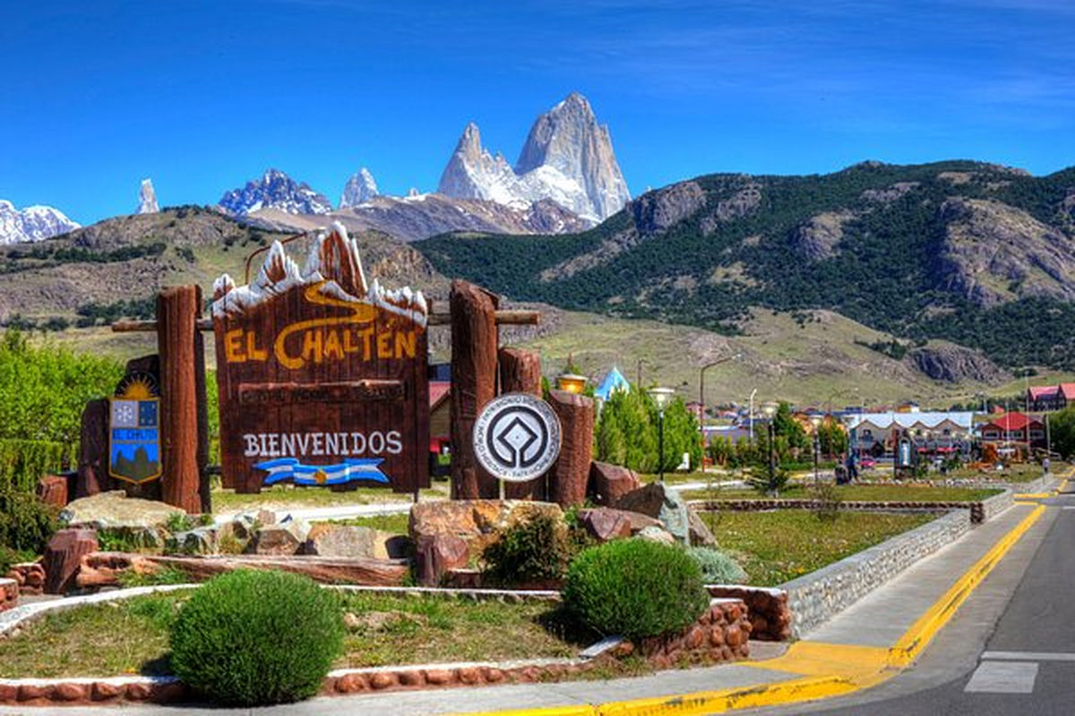 Desde El Chaltén se puede acceder al Parque Nacional Los Glaciares.