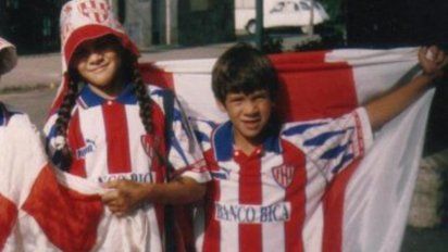 Se revelaron imágenes inéditas del ingreso de un joven Diego Barisone al campo de juego de Unión