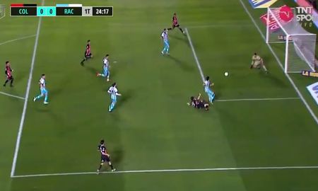 Colon avisó nuevamente Racing con un tiro muy complicado. Colon avisó nuevamente Racing con un tiro muy complicado.