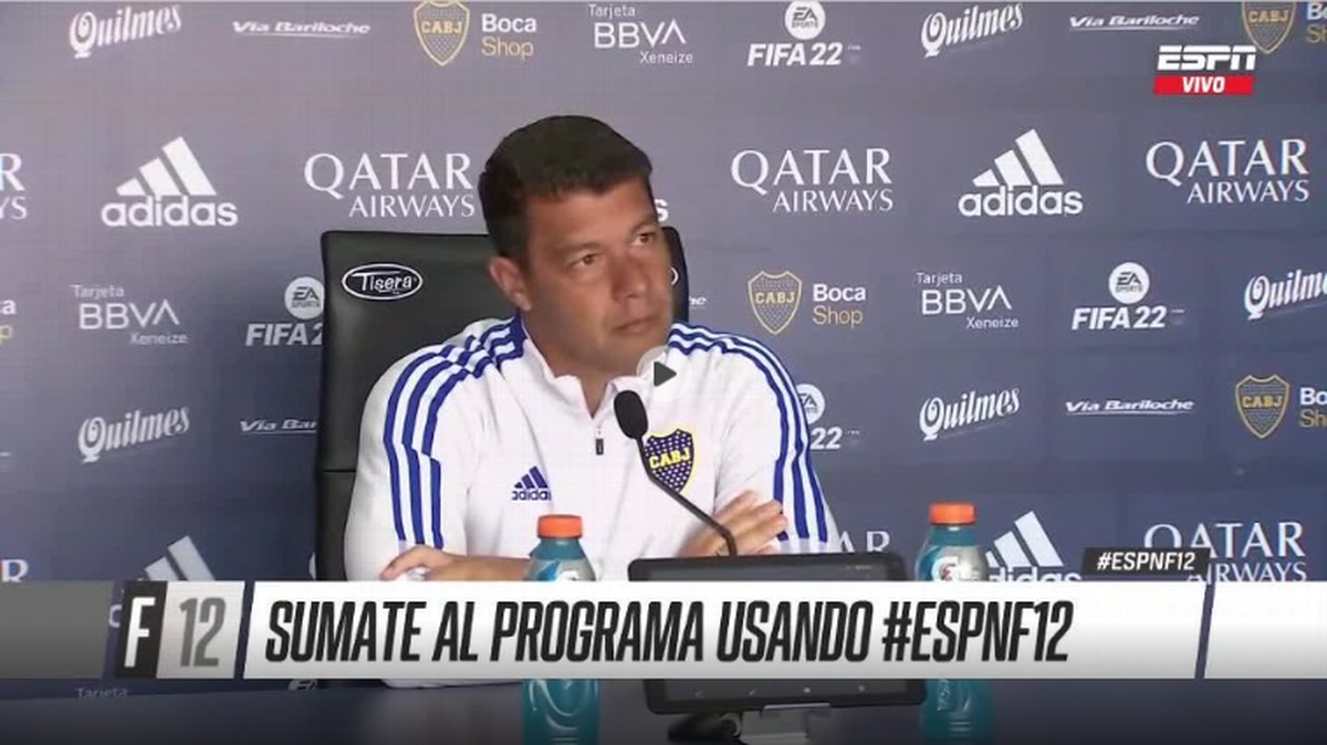 La cabeza de Salvio no está para el fin de semana", afirmó el entrenador de Boca en conferencia de prensa