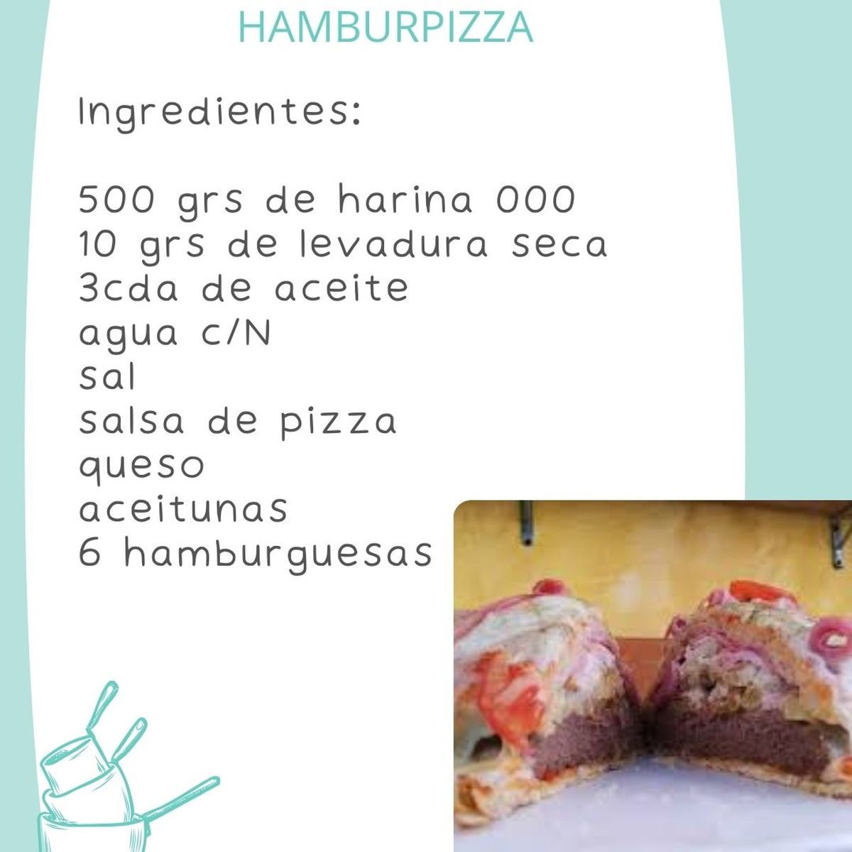 La hamburpizza combina dos platos que a todos les gusta: hamburguesa y pizza. La hamburpizza combina dos platos que a todos les gusta: hamburguesa y pizza. 