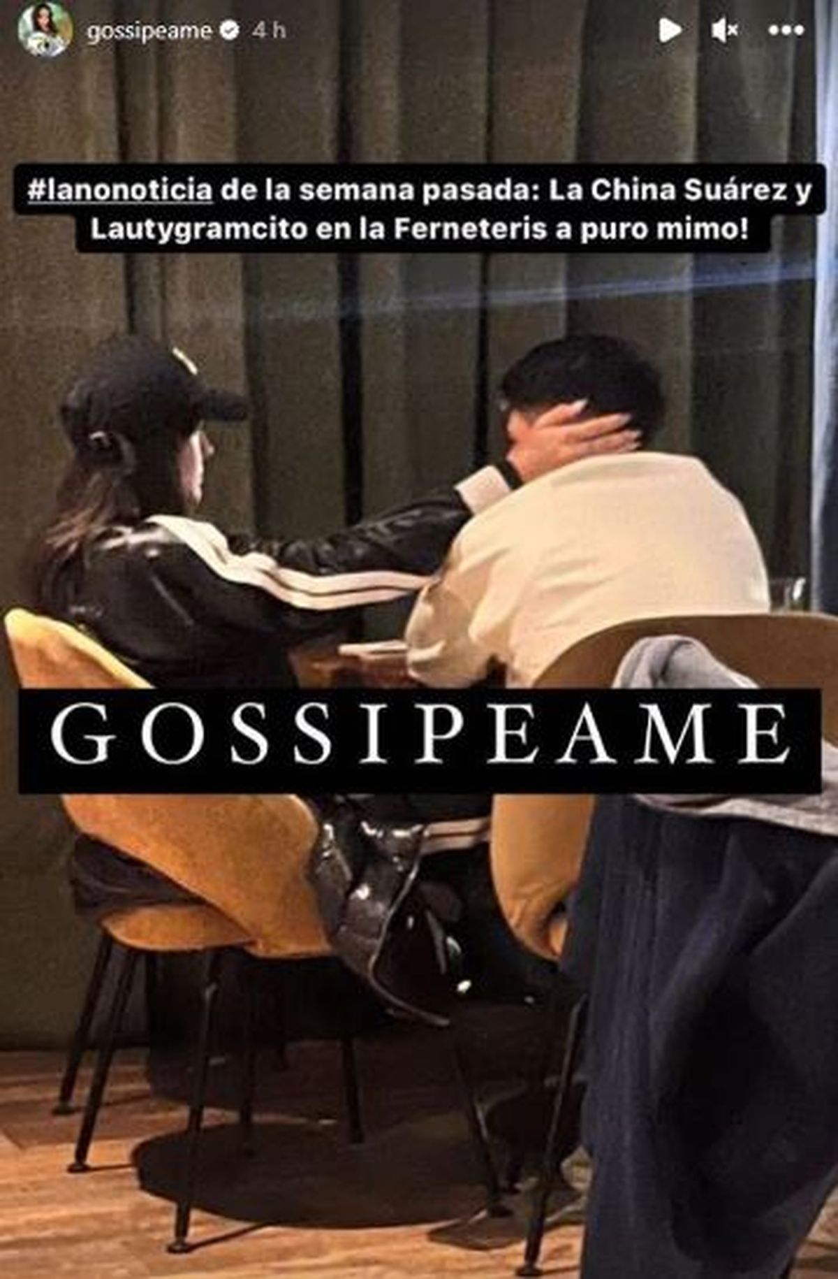 La China Suárez, mimosa con Lauty Gram. La China Suárez, mimosa con Lauty Gram.