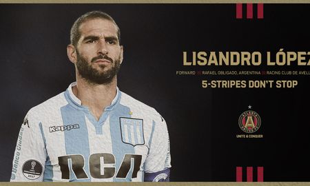 Atlanta United de la MLS anunció a Lisandro López como nuevo jugador de la institución. Atlanta United de la MLS anunció a Lisandro López como nuevo jugador de la institución.