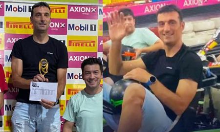 Lionel Scaloni la rompió en una carrera de kartings en Rosario Lionel Scaloni la rompió en una carrera de kartings en Rosario