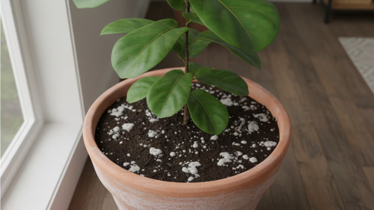 Pocos lo saben: qué significa si la tierra de las plantas se pone blanca, según expertos Pocos lo saben: qué significa si la tierra de las plantas se pone blanca, según expertos