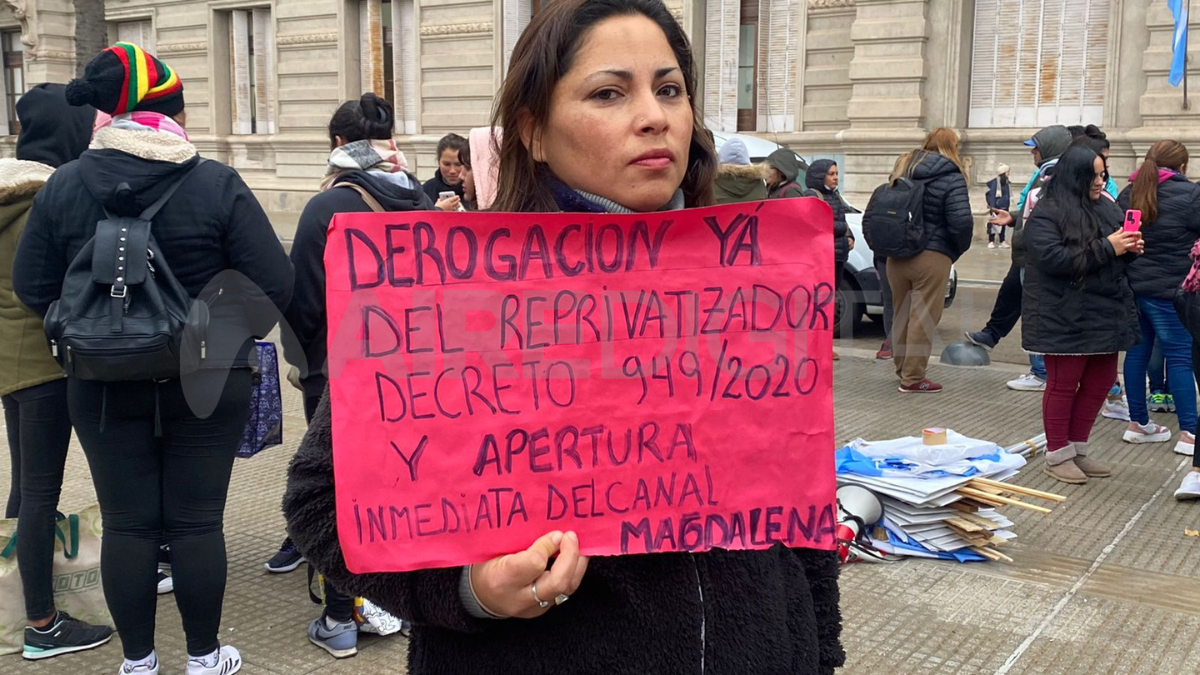 Las organizaciones reclaman la reapertura del Canal Magdalena.