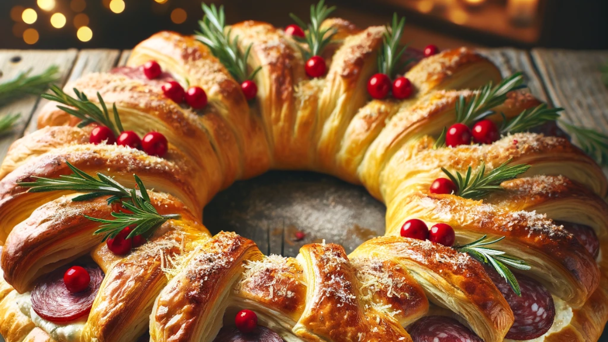 Cómo hacer corona de hojaldre: la receta fácil para preparar en Navidad