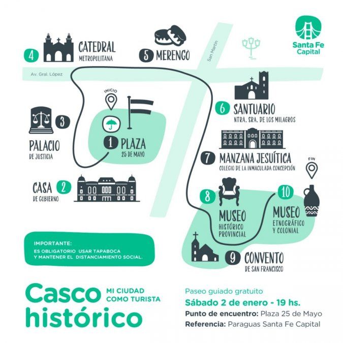 Se retoman los paseos de Mi ciudad como turista en Santa Fe