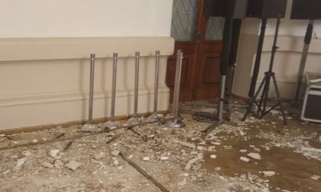 asi quedo la casa de gobierno tras el temporal del fin de semana asi quedo la casa de gobierno tras el temporal del fin de semana