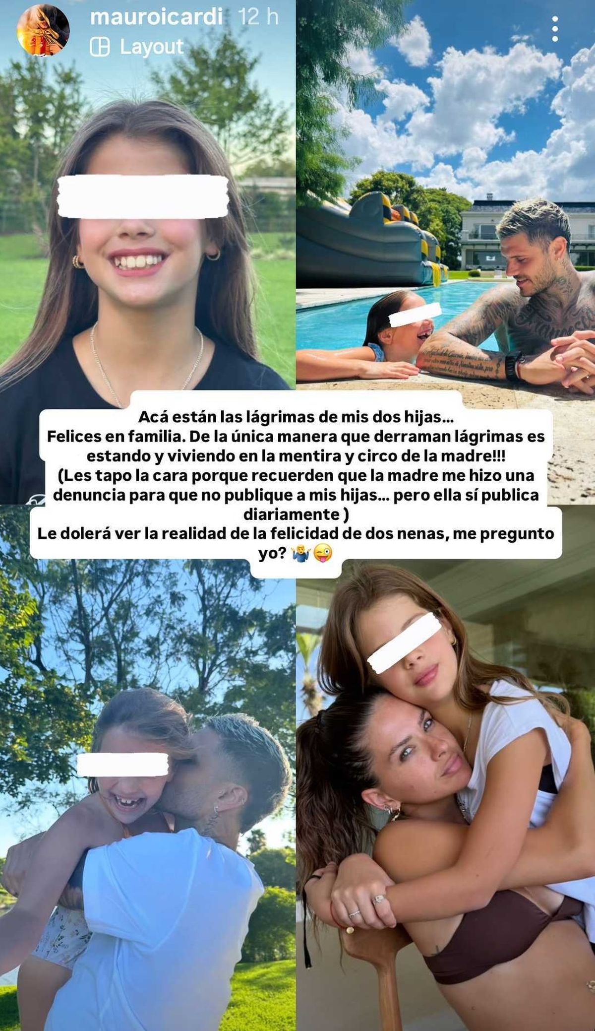 La foto de la hija de Wanda Nara con la China Suárez. La foto de la hija de Wanda Nara con la China Suárez.