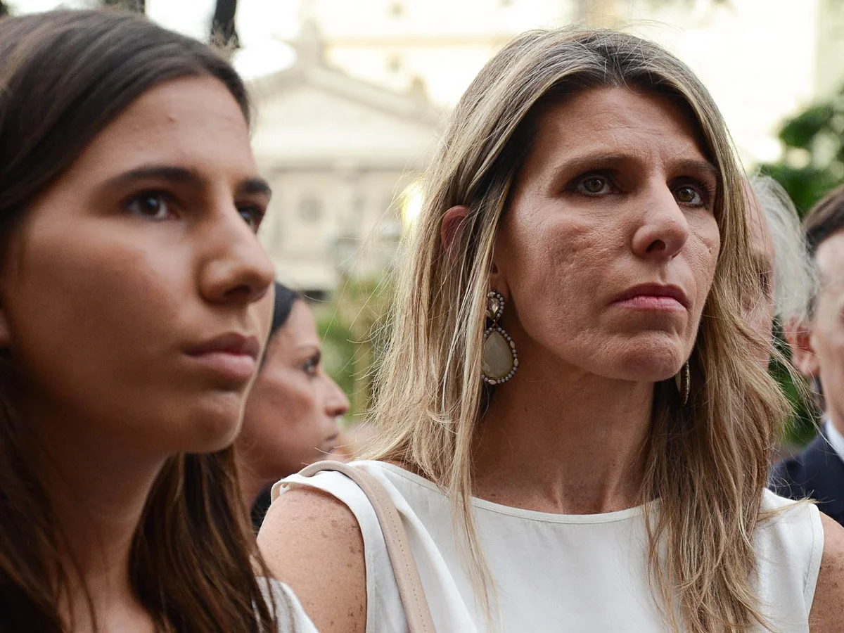 Iara Nisman y Arroyo Salgado durante el 18F (Verónica Jacobson)