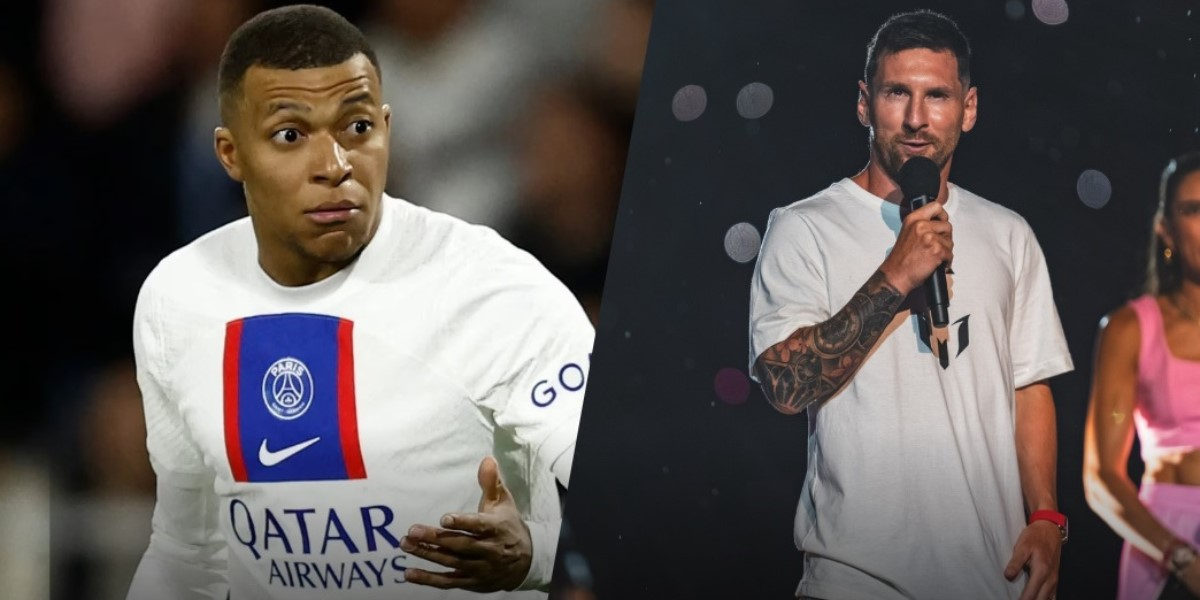 Kylian Mbappé y Lionel Messi fueron compañeros en el PSG.