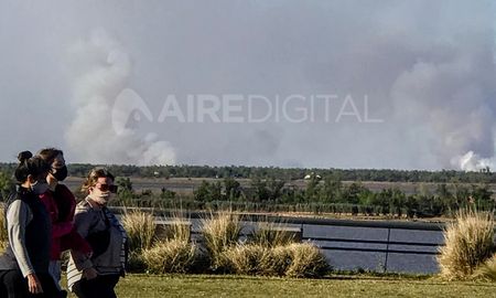 Este sábado por la tarde el humo de los incendios de las islas volvió a llegar a las narices de los rosarinos. Este sábado por la tarde el humo de los incendios de las islas volvió a llegar a las narices de los rosarinos.