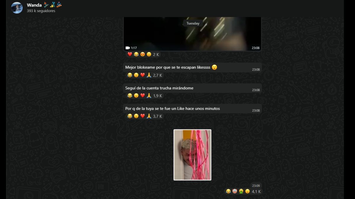 Wanda Nara tiene un canal de WhatsApp para comunicarse con sus fans de una manera más privada. Wanda Nara tiene un canal de WhatsApp para comunicarse con sus fans de una manera más privada.