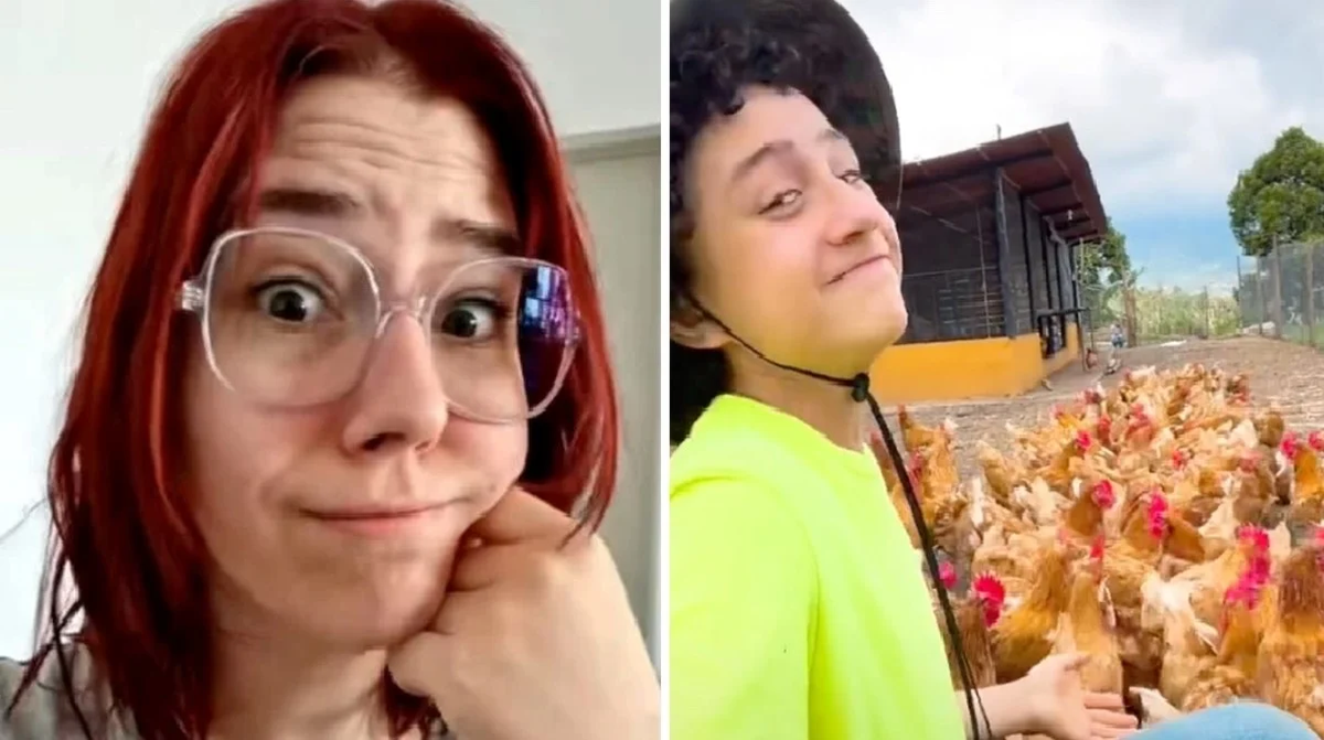 La lección de un niño granjero a una vegana que le había criticado por criar gallinas