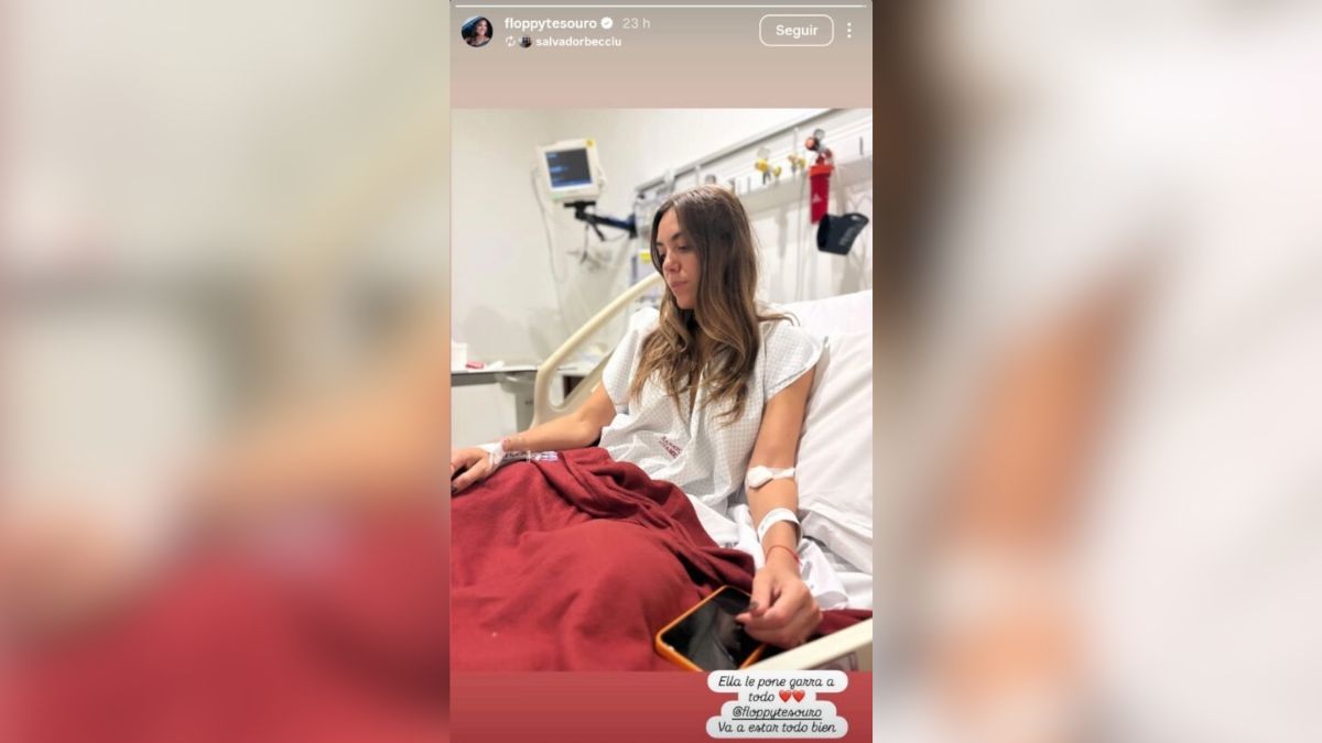 Salvador Becciu, novio de Floppy Tesouro, compartió una imagen de la internación para destacar la fuerza de su pareja. Salvador Becciu, novio de Floppy Tesouro, compartió una imagen de la internación para destacar la fuerza de su pareja.