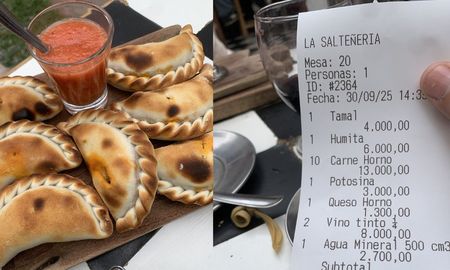 Fue a comer en Salta. Fue a comer en Salta.