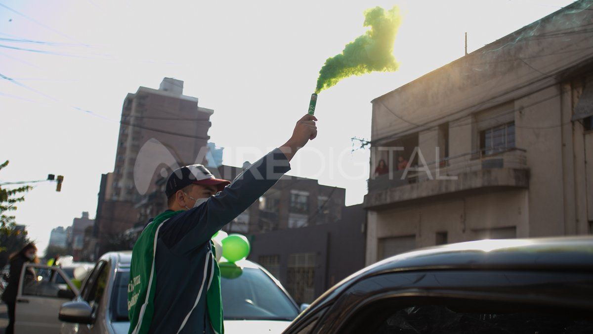 Los trabajadores municipales se manifestaron en las calles de Santa Fe.&nbsp;