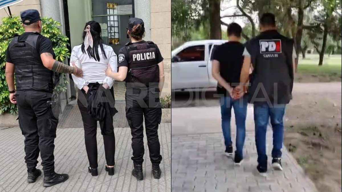 La pareja detenida fue identificada como Paula Bassi y Juan Pablo Frabotta.