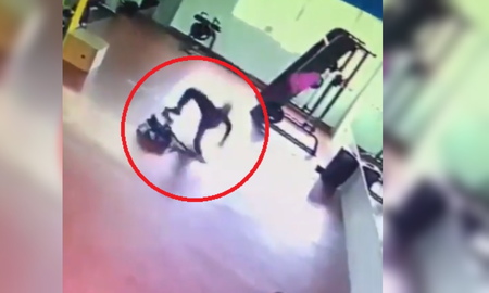 La cámara de un gimnasio captó un fantasma y aseguran que se trata de un demonio