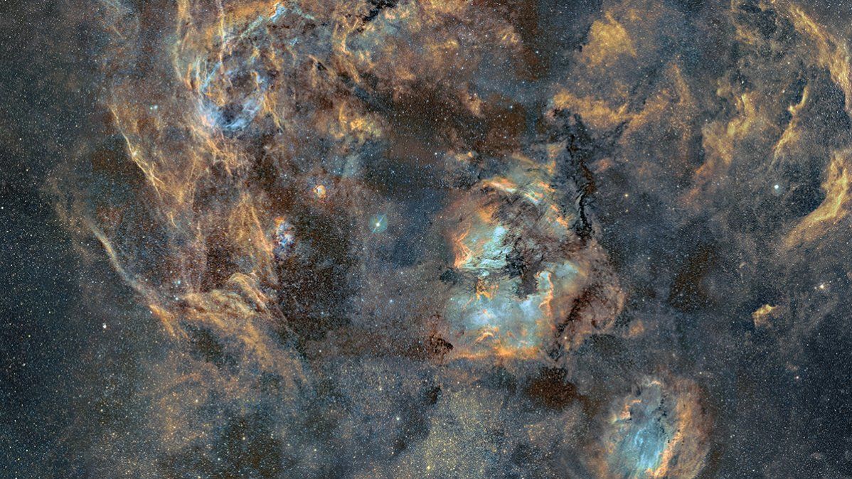 Una pequeña muestra de la gigante imagen que hizo el astrofotógrafo J-P. Mitsavinio de la Vía Láctea