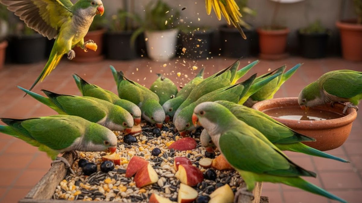 Las cotorras visitarán tu jardín.