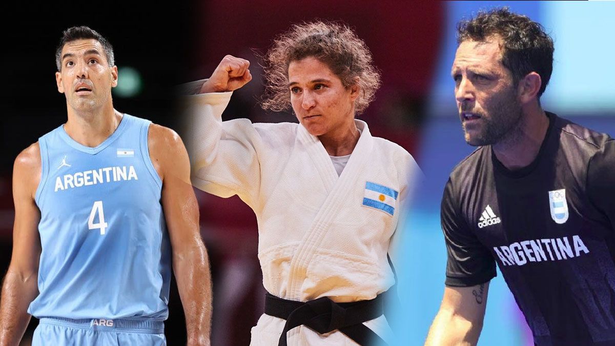 Luis Scola, Paula Pareto y Pedro Ibarra, atletas que pudieron ganar una medalla de oro en los Juegos Olímpicos.
