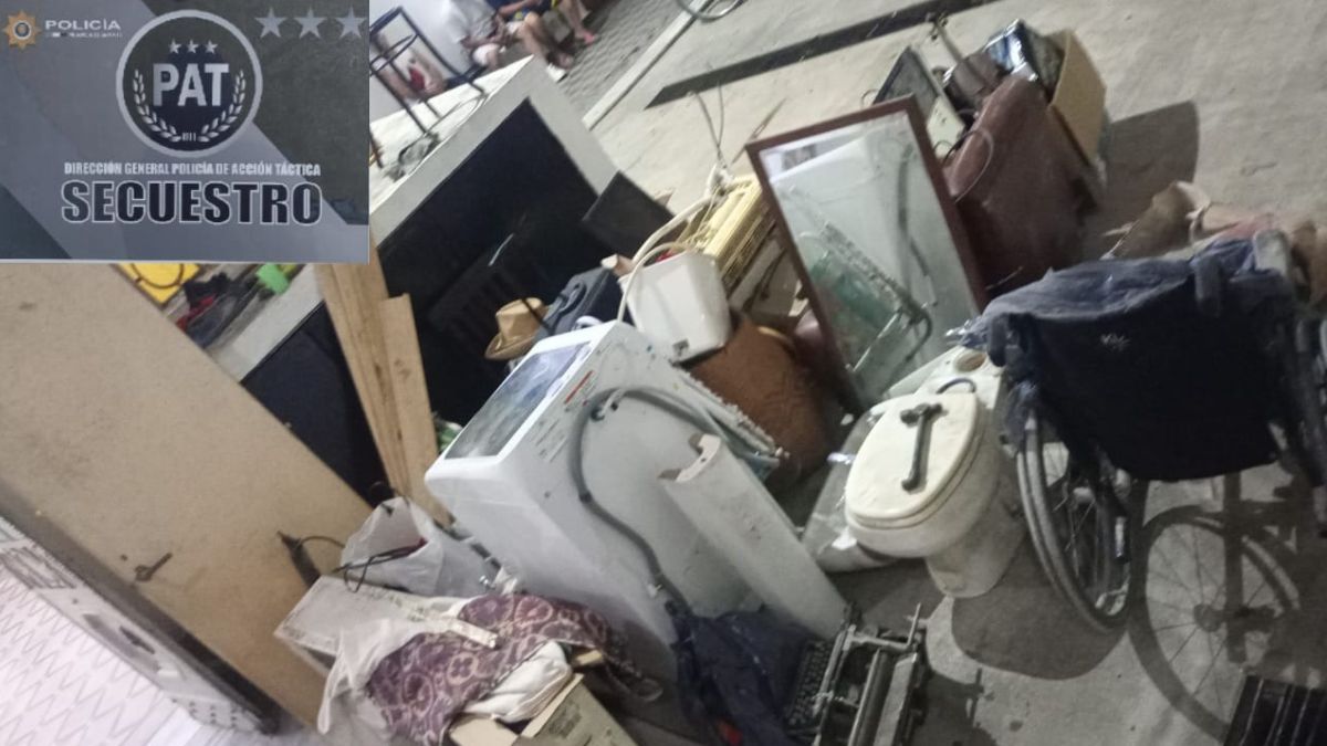 Parte del botín que los ladrones quisieron llevarse de la casa del hombre que se encuentra internado. Parte del botín que los ladrones quisieron llevarse de la casa del hombre que se encuentra internado.