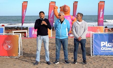 El gobernador Maximiliano Pullaro participó este jueves de la inauguración de la Playa Olímpica en Mar del Plata. El gobernador Maximiliano Pullaro participó este jueves de la inauguración de la Playa Olímpica en Mar del Plata.
