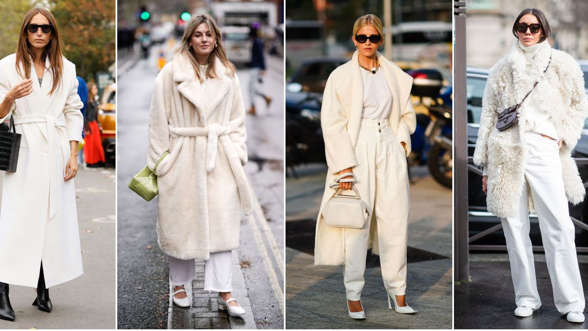 El total white es tendencia para este invierno 2020