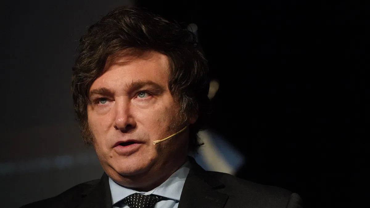 Javier Milei, precandidato a presidente de La Libertad Avanza. Javier Milei, precandidato a presidente de La Libertad Avanza.