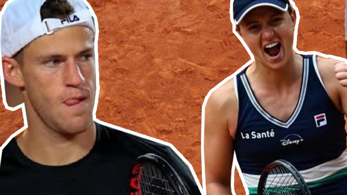 Nadia Podoroska y Diego Schwartzman se encuentran entre los cuatro mejores tenistas en Roland Garros.