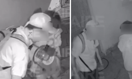Un hombre ingresó junto a un menor de edad a una casa para robar. Un hombre ingresó junto a un menor de edad a una casa para robar.
