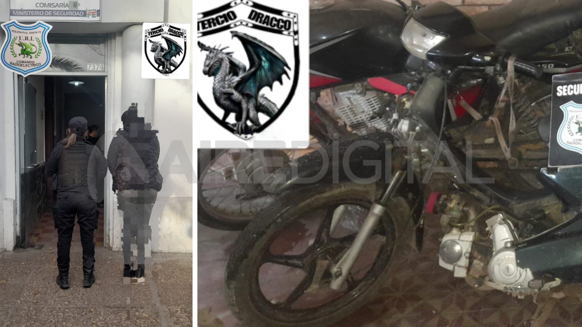 Robo de moto: una mujer detenida por la Policía en Santa Fe
