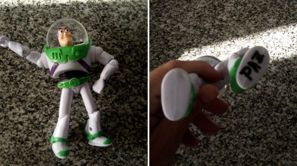 De película: encontró un muñeco de Toy Story y halló a la dueña por su nombre