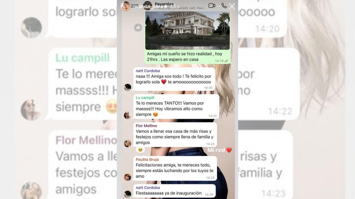 Wanda Nara compartió su buena noticia con sus amigas. Wanda Nara compartió su buena noticia con sus amigas.