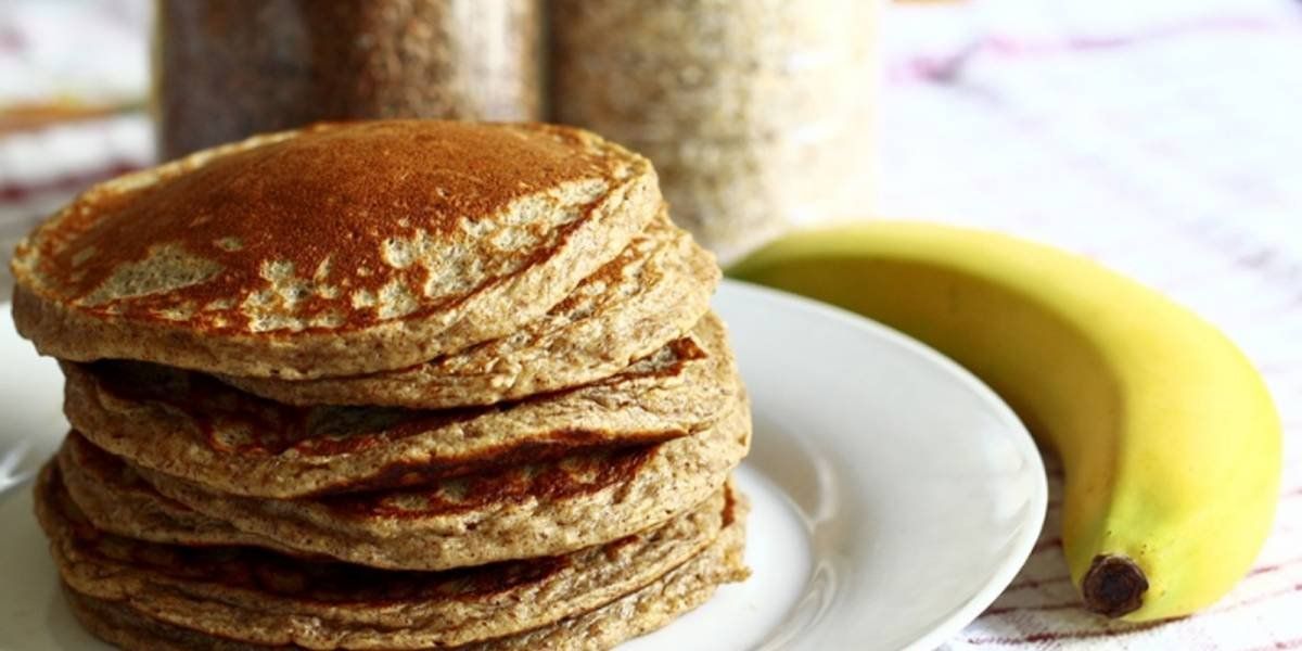 Panqueques de avena y banana.